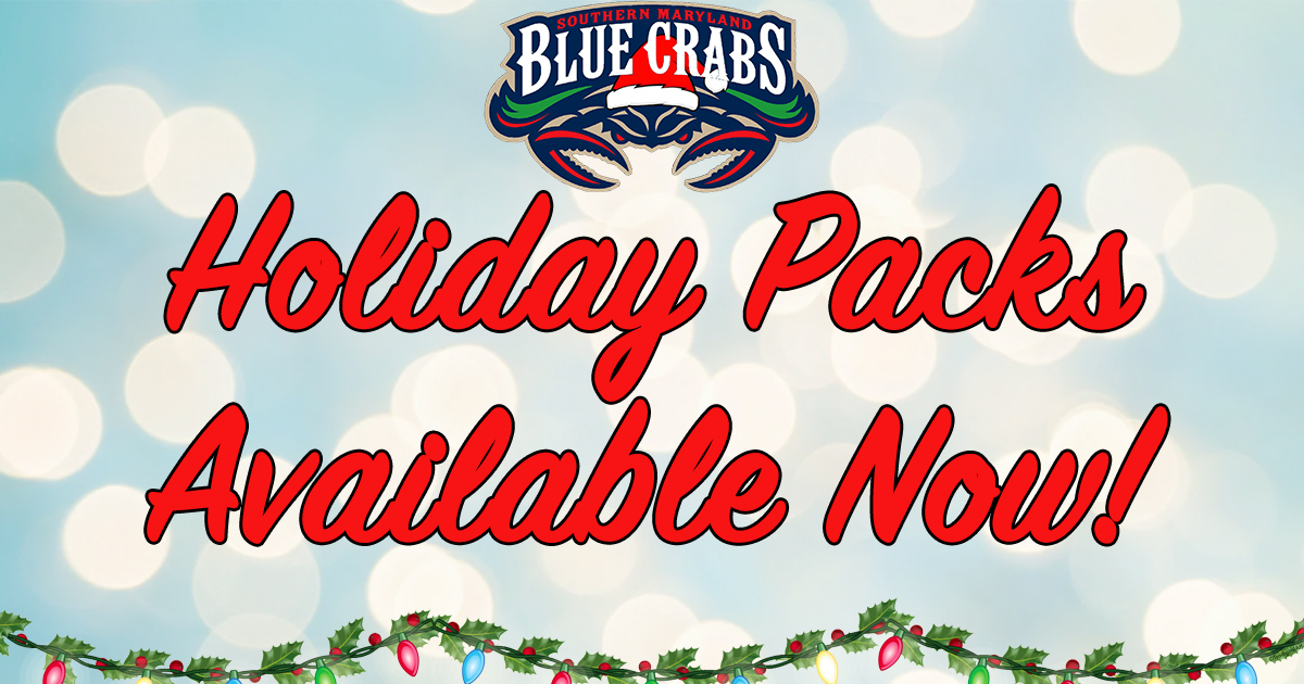 Blue Crabs Holiday Packs Available Now